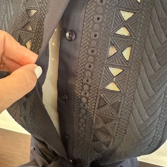 Elie Tahari Navy Blue Women's Dress Size 10 - Picture 3 of 13